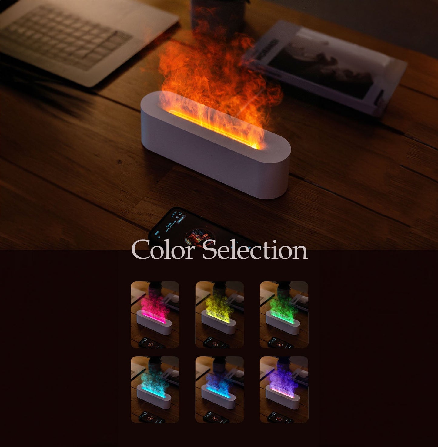 Flame Wall Oil Diffuser - Colour Selection