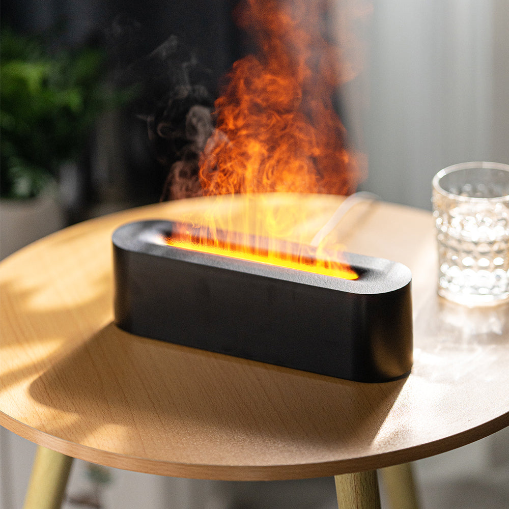 Flame Wall Oil Diffuser - Black - Oil Diffuser