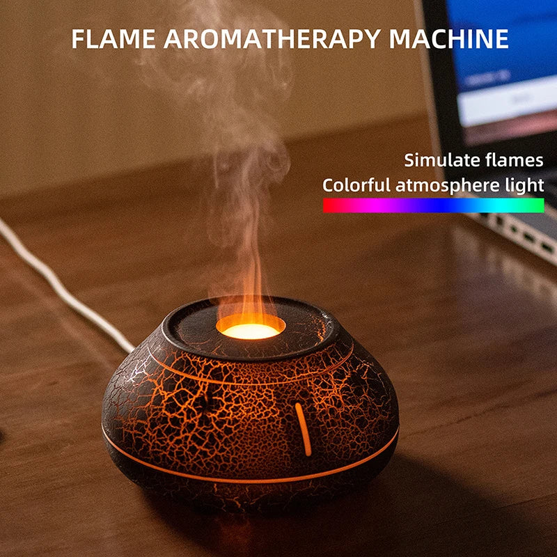 Magma Volcano Oil Diffuser - Magma Black