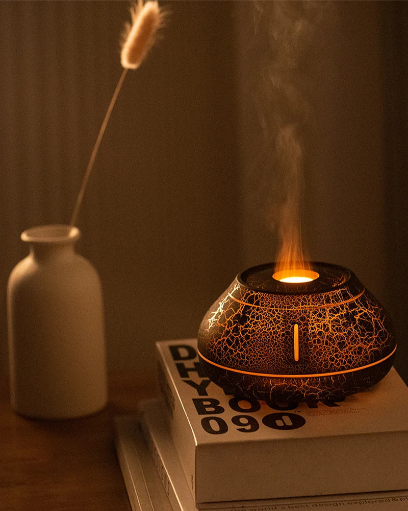 Magma Volcano Oil Diffuser - Magma Black