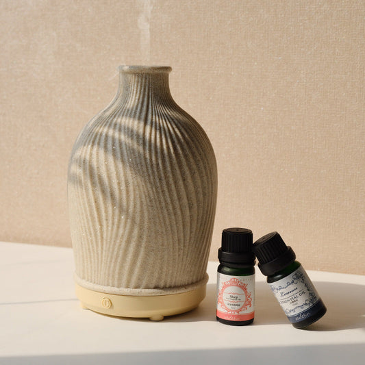 Raked Sand Oil Diffuser - Beige / USB - Oil Diffuser